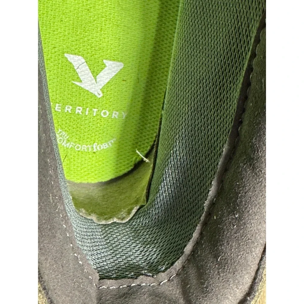 Territory Zion boots‎ Gray Leather Lace Up Ankle Boots Size WD 13 Rugged - Picture 10 of 14